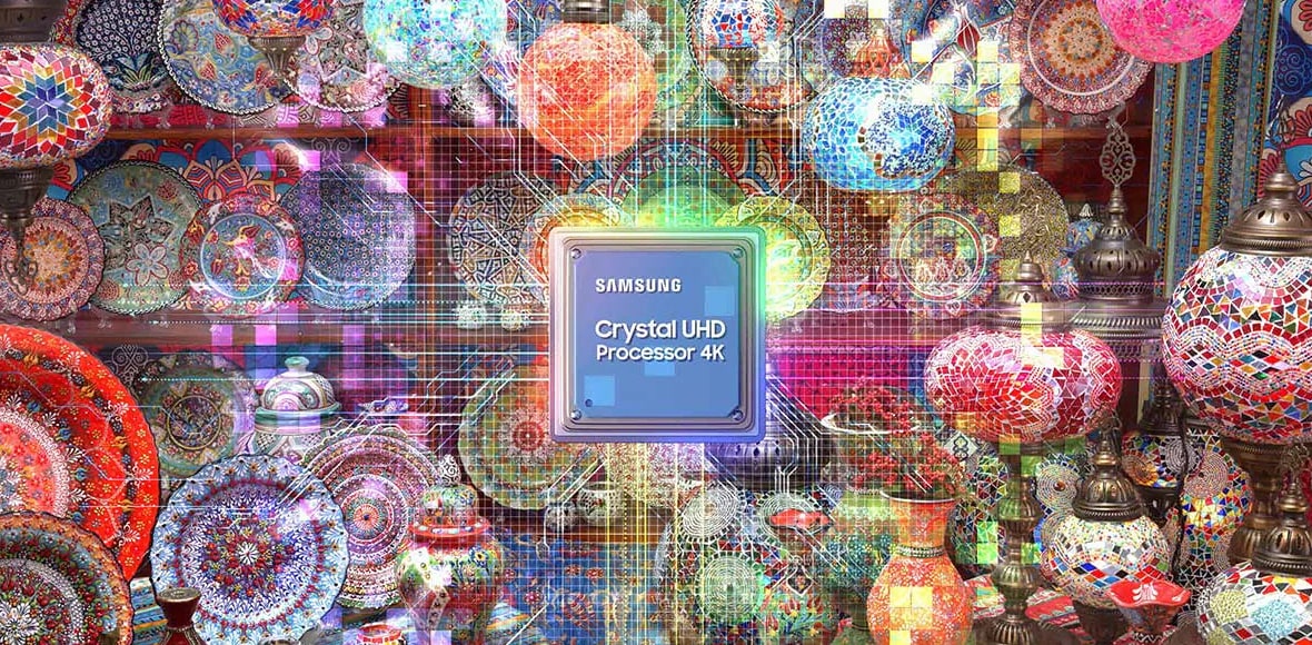 پردازشگر تصویر Crystal Processor 4K در تلویزیون BU8000
